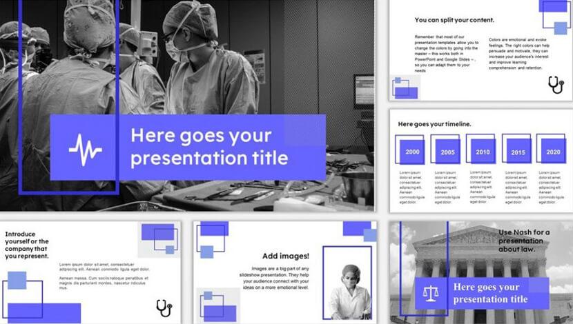 Modèle polyvalent gratuit pour Google Slides