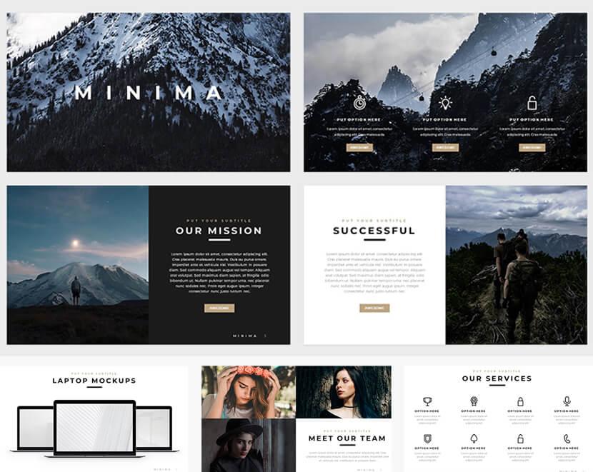 Modèle de présentation Google Slides gratuit style minimaliste chic
